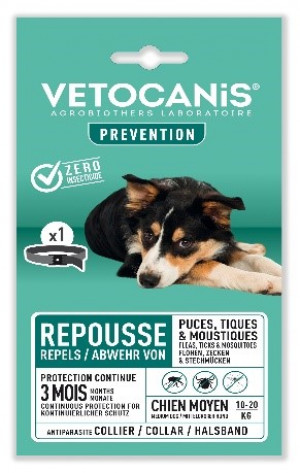 VETOCANIS pretinsektu repelenta kakla siksna 60cm