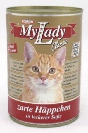 My Lady Classic konservi kaķiem liellops, aknas sulīgie gabaliņi 0.400 кg x 6
