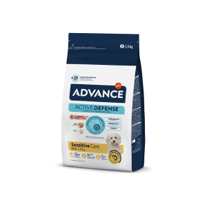 ADVANCE DOG MINI ADULT SENSITIVE sausā barība suņiem 1.5kg