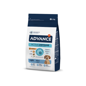 ADVANCE DOG MINI LIGHT sausā barība suņiem 1.5kg