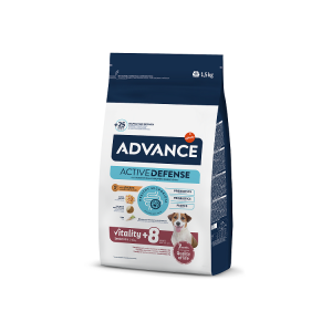 Advance Dog Mini Senior sausā barība suņiem 1.5kg