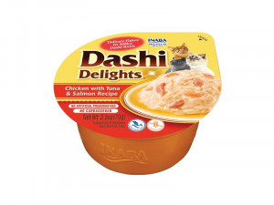 Inaba Dashi Delights Cat Chicken with Tuna&Salmon 70g