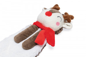 Christmas dog toy flatino reindeer - plīša rotaļlieta suņiem