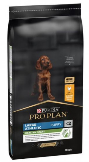 PRO PLAN Puppy Large & Athletic - sausā barība lielo &scaron;ķirņu kucēniem ar atlētisku miesasbūvi 12kg