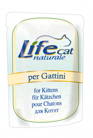 LIFE CAT Naturale Pouch KITTEN CHICKEN - konservi kaķēniem  70g
