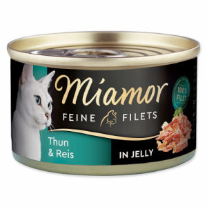 Miamor Feine Fillets 100g Filejas gabaliņi želejā ar tunci un rīsiem