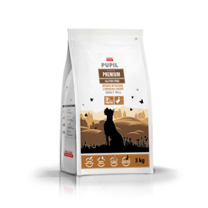 PUPIL Premium Dog adult M&L duck 3kg