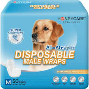 Honeycare Male Dog Diaper M 50gab.