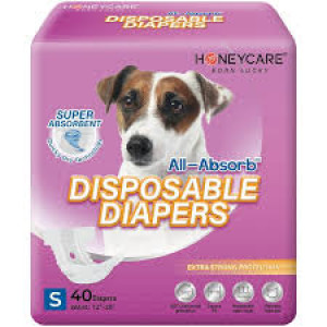 Honeycare Male&Female Dog Diaper S 40gab.