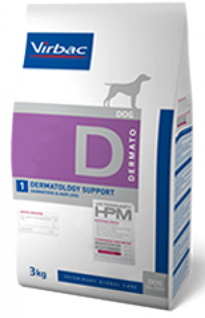 VIRBAC HPM DIET DOG DERMATOLOGY SUPPORT - sausā barība suņiem 12kg