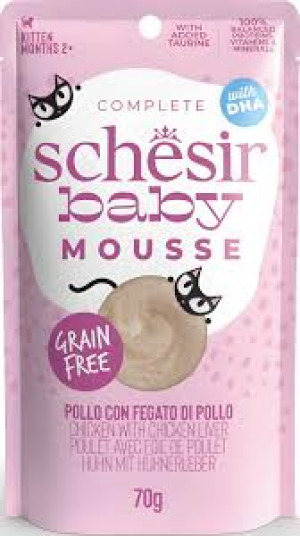 Schesir Baby Pouch Laša un vistas uzputenis 70g
