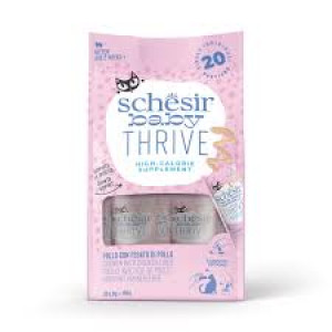 Schesir Baby Thrive - Būsters kaķēniem 20x8g ar vistu un vistas aknām