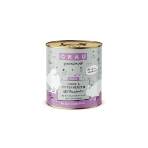 GRAU Huhn&Putenherzen 800g