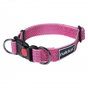RUKKA kakla siksna STAR XS 20-30cm/15mm rozā
