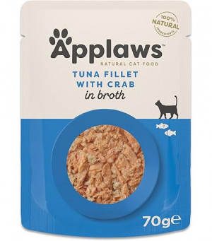 APPLAWS CAT TUNA CRAB BROTH 70G