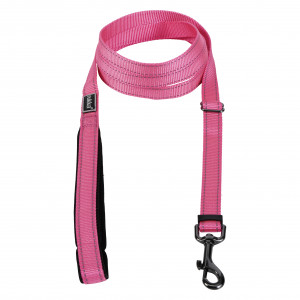 RUKKA pavada BLISS L 125-200cm/25mm rozā