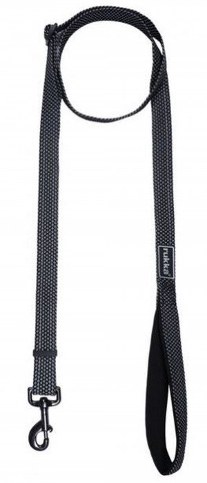 RUKKA pavada STAR M 125-200cm/20mm melna