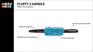 RUKKA rotaļlieta FLUFFY TOY  2 HANDLE gaisi zila