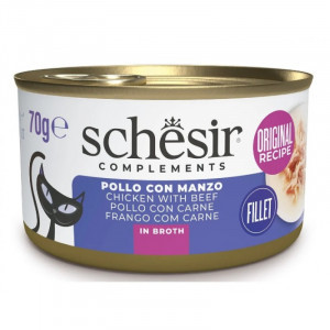Schesir  VISTAS FILEJA, LIELLOPA FILEJA, RĪSI buljonā  6 x 70g