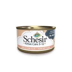 Schesir Kitten Vista un alveja želejā 6 x 85g