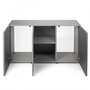 CABINET GLOSSY 120 GRAY skapis akvārijam  Aquael   AQUARIUM SET GLOSSY ST 120 D&N