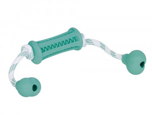 Nobby Rubber stick with rope "DENTAL LINE" 37cm  - rotaļlieta suņiem