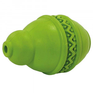 Nobby Rubber Snack Jumper 1gb 10cm, zaļa - rotaļlieta suniem