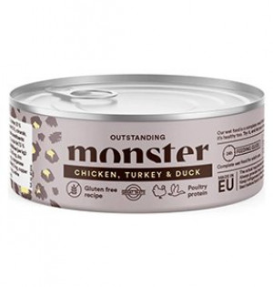 Monster Cat Adult Multi Protein Chicken, Turkey & Duck 100g 