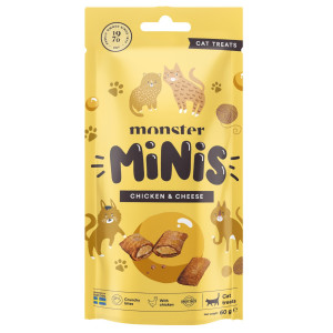 Monster Cat Minis Treats Chicken & Cheese 60g