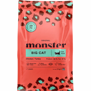 Monster Cat Origina Adultl Big Cat Chicken/Turkey 2kg