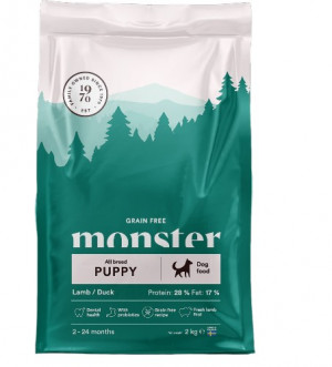 Monster Dog Grein Free Puppy All Breed Lamb/Duck 12kg