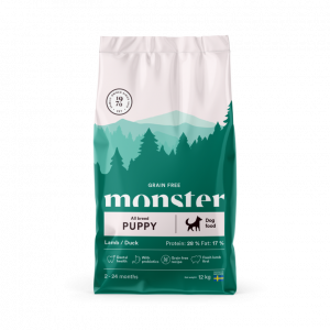 Monster Dog Grein Free Puppy All Breed Lamb/Duck 12kg