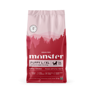 Monster Dog Grain Free Puppy L/XL Turkey/Chick 12kg