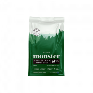 Monster Dog Grain Free Singles Lamb Small Bites 2kg