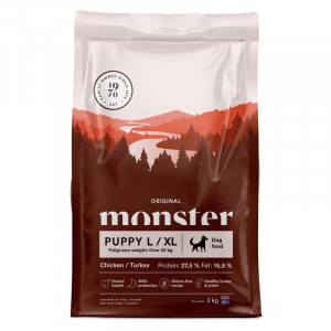 Monster Dog Original Puppy L/XL Chick/Turkey 2kg