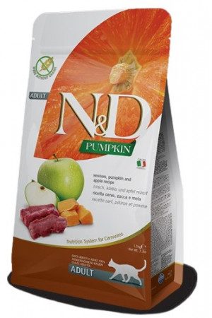 FARMINA N&D NATURAL & DELICIOUS Cat Grain Free Venison, Pumpkin & Apple 5kg