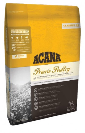 ACANA PRAIRIE POULTRY - pieaugušiem suņiem ar mājputnu gaļu 14.5 kg