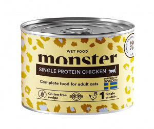 Monster Cat Adult Single Protein Chicken 6x200g
