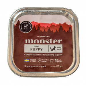 Monster Dog Puppy Pate Tray 12x150g