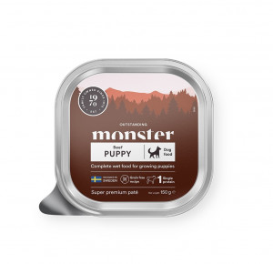 Monster Dog Puppy Pate Tray 12x150g