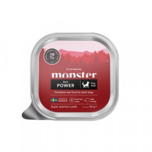 Monster Dog Power Beef Pate 12x150g