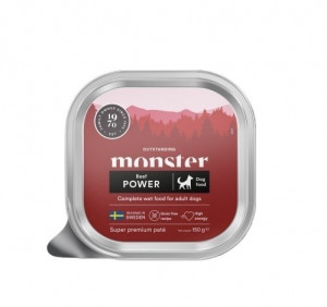 Monster Dog Power Beef Pate 12x150g