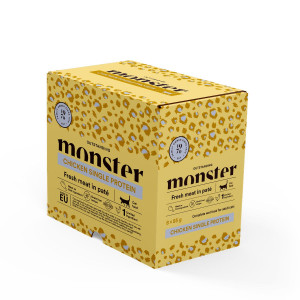 Monster Cat Pouches Adult Chicken 85g 8x85g