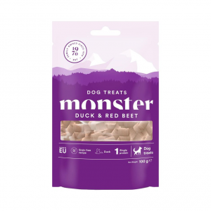 Monster Dog Treats Duck & Red Beet 100g