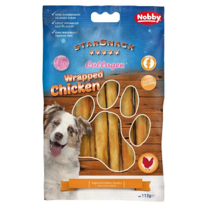 Nobby StarSnack BBQ Wrapped Chicken COLLAGEN 113g