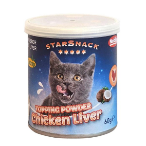 Nobby StarSnack TOPPING POWDER Chicken Liver mit Catnip can, 60g