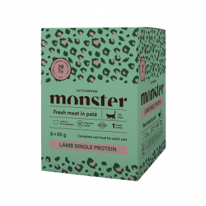 Monster Cat Pouches Adult Lamb 85g 