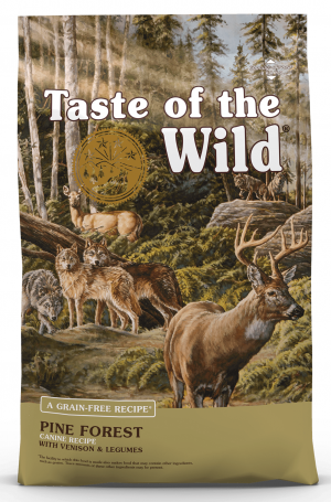 TOW Taste Of The Wild Pine Forest™ Canine formula 12.2kg Cena norādīta par 1 gb. un ir spēkā pasūtot 2 gb.