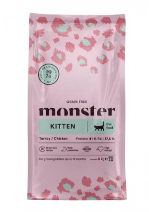 Monster Grain Free Kitten Turkey&Chicken 6kg