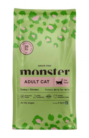 Monster Cat Grain Free Adult Turkey&Chicken 6kg